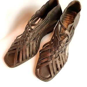 KLUB NICO Bronze Leather Designer Shoes  / Sandals